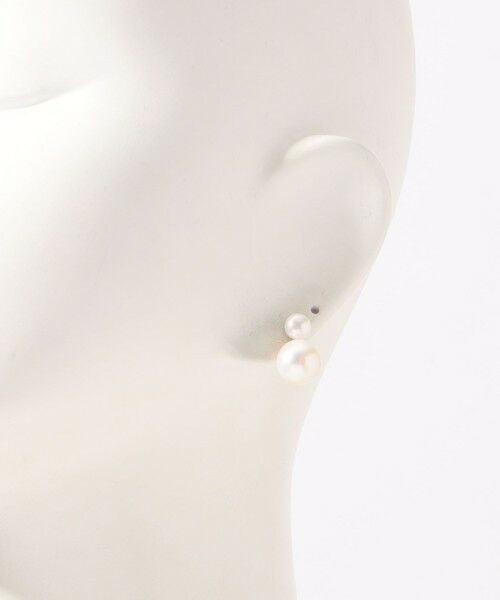 mounir whitepearl studs ピアス