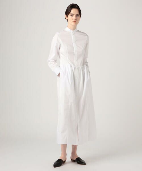 セール】 TWILL SHIRT DRESS コットンポリエステル シャツドレス