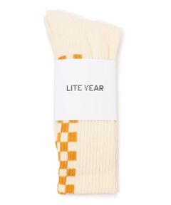 LITE YEAR Check Crew Socks ソックス