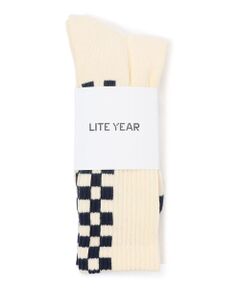 LITE YEAR Check Crew Socks ソックス