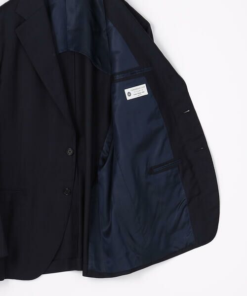 ウールシルクホップサック シングルブレステッド3Bジャケット Ermenezild Zegna Traveller