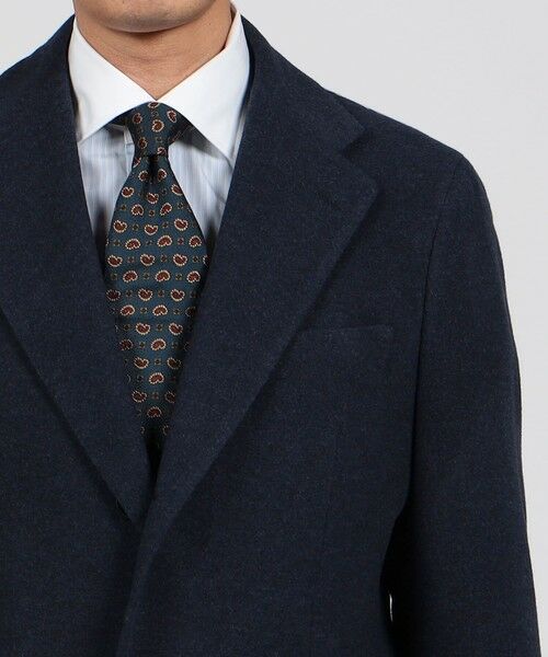 ウールカシミヤ シングルチェスターコート Ermenezild Zegna