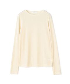 TOMORROWLAND / トゥモローランド カットソー | レーヨンポリステルベルベット クルーネックプルオーバー