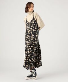 TOMORROWLAND / トゥモローランド ロング・マキシ丈ワンピース | ブルリープリント ティアードキャミソールワンピース