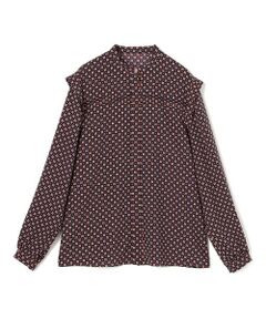 TOMORROWLAND / トゥモローランド シャツ・ブラウス | コモンフラワープリント スタンドカラーブラウス