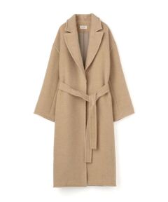 TOMORROWLAND / トゥモローランド その他アウター | ウールアルパカモヘヤシャギー ベルテッドコート