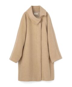 TOMORROWLAND / トゥモローランド その他アウター | ウールアルパカモヘヤシャギー アシンメトリーカラーコート