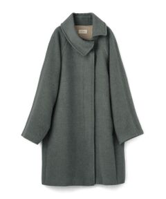 TOMORROWLAND / トゥモローランド その他アウター | ウールアルパカモヘヤシャギー アシンメトリーカラーコート
