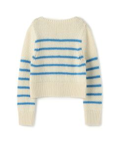 TOMORROWLAND / トゥモローランド ニット・セーター | ファインウールライン ボートネックプルオーバー