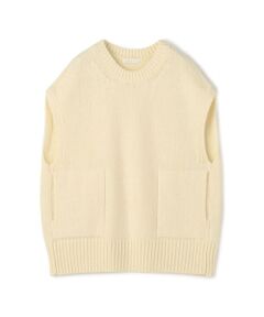 TOMORROWLAND / トゥモローランド ニット・セーター | ファインウール　クルーネックベスト