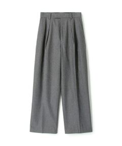 POPLIN MELTON SLACKS ウールカシミヤ スラックス