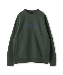 ONLY NY LODGE LOGO CREWNECK コットンポリエステル クルーネックプルオーバー