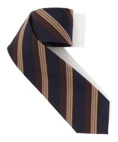 TOMORROWLAND / トゥモローランド ネクタイ | TOMORROWLAND ウールコットン レジメンタルネクタイ