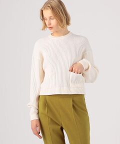 TOMORROWLAND / トゥモローランド ニット・セーター | リンクスリブ ショートプルオーバー