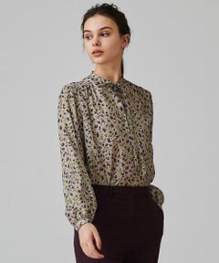 TOMORROWLAND / トゥモローランド シャツ・ブラウス | オルゴールフラワープリント ボウタイブラウス