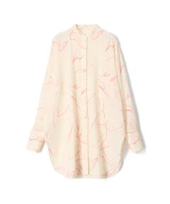 TOMORROWLAND / トゥモローランド シャツ・ブラウス | アブストラクトラインプリント　チュニックシャツ