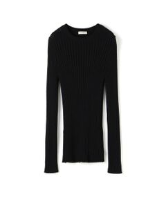 TOMORROWLAND / トゥモローランド ニット・セーター | ウールシルクリブ クルーネックプルオーバー