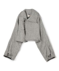 TOMORROWLAND / トゥモローランド その他アウター | ブロークンバルキーツイル クロップドジャケット