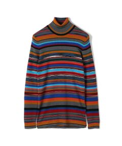 MISSONI カシミヤウールシルク リブタートルネック