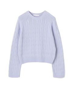 TOMORROWLAND / トゥモローランド ニット・セーター | ファインゲージ ケーブルニット クルーネック