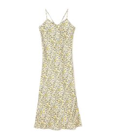 TOMORROWLAND / トゥモローランド ミニ丈・ひざ丈ワンピース | ポリエステルプリント ナローキャミソールワンピース