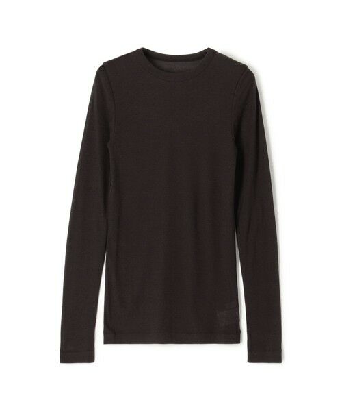 TOMORROWLAND / トゥモローランド カットソー | 【一部WEB先行予約】シアージャージー クルーネックプルオーバー（49 ダークブラウン）