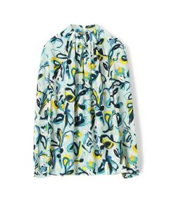 TOMORROWLAND / トゥモローランド シャツ・ブラウス | グミフラワープリント ネックギャザーブラウス