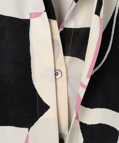 TOMORROWLAND / トゥモローランド シャツ・ブラウス | スパンシルクシャドウプリント バンドカラーシャツ | 詳細9