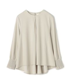 TOMORROWLAND / トゥモローランド カットソー | ストレッチジャージー ネックタックプルオーバー