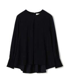 TOMORROWLAND / トゥモローランド カットソー | ストレッチジャージー ネックタックプルオーバー