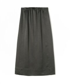TOMORROWLAND / トゥモローランド ロング・マキシ丈スカート | メローサテン フロントギャザーロングスカート