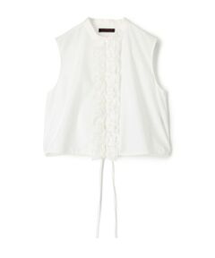 TOMORROWLAND / トゥモローランド シャツ・ブラウス | コットンコンビネーション フロントフリルブラウス