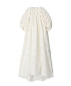 TOMORROWLAND / トゥモローランド ロング・マキシ丈ワンピース | サンフラワージャカード パフスリーブワンピース