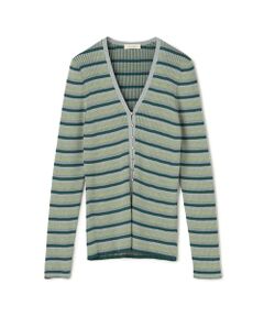 TOMORROWLAND / トゥモローランド カーディガン・ボレロ | コットンアセテートリブ Vネックカーディガン