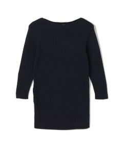 TOMORROWLAND / トゥモローランド ニット・セーター | ギザコットンリブ ボートネックプルオーバー