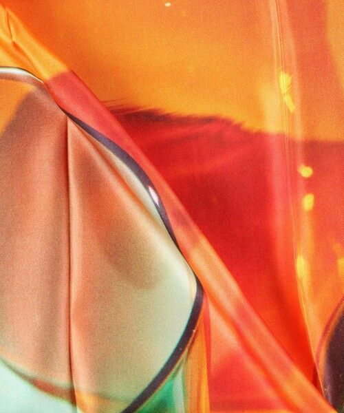 TOMORROWLAND / トゥモローランド バンダナ・スカーフ | Temps des reves orange glass プリントスカーフ | 詳細4