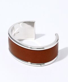 FANTASTIC MAN LEATHER COMBINATION BANGLE324 シルバーバングル