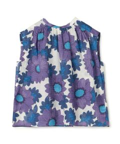 TOMORROWLAND / トゥモローランド シャツ・ブラウス | クレマチスプリント ギャザーノースリーブブラウス