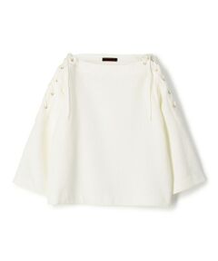 ナップコットン レースアッププルオーバー