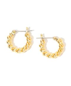 TOMORROWLAND / トゥモローランド ピアス・イヤリング | LAURA LOMBARDI MINI TWIST HOOPS ゴールドピアス