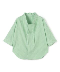 TOMORROWLAND / トゥモローランド シャツ・ブラウス | コットンブロード ギャザーブラウス