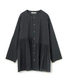 TOMORROWLAND / トゥモローランド シャツ・ブラウス（半袖以外） | インドコットン アシンメトリーギャザーブラウス