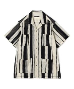 TOMORROWLAND / トゥモローランド シャツ・ブラウス | ランダムストライプ オープンカラーシャツ