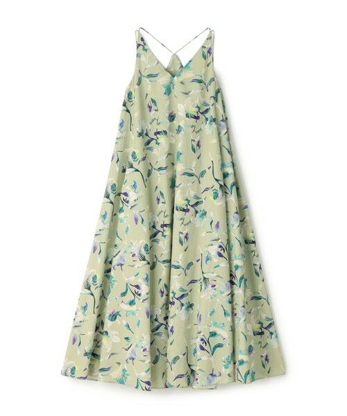 サヤカディヴィス printed Strap Dress ロングワンピース