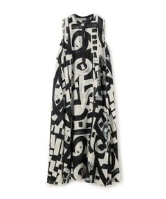 TOMORROWLAND / トゥモローランド ロング・マキシ丈ワンピース | WRITEWELL ドローイングプリントドレス