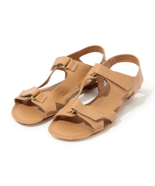 TOMORROWLAND/トゥモローランド Jamie Haller Walking フラット ベルトサンダル 43 ベージュ 38