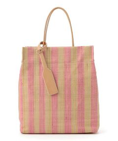 Ele`Sac PAPIRO S STRIPE ラフィアトートバッグ