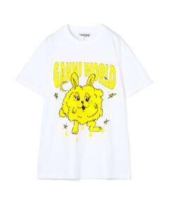 GANNI プリント Tシャツ