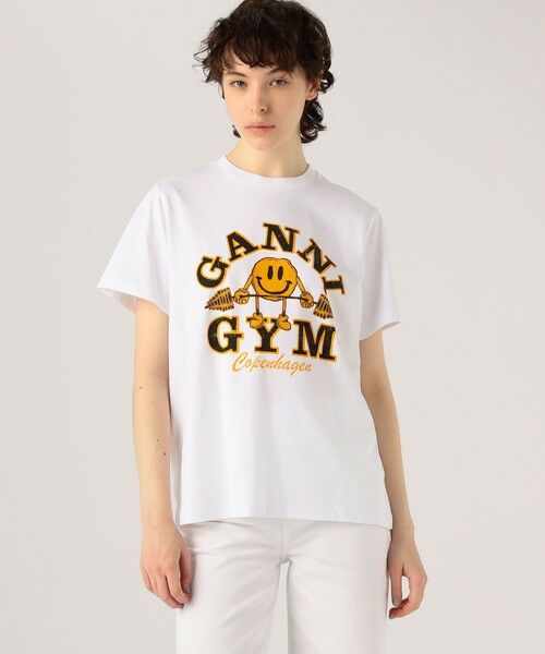 GANNI プリント Tシャツ