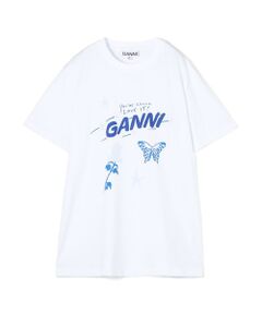 GANNI プリント Tシャツ